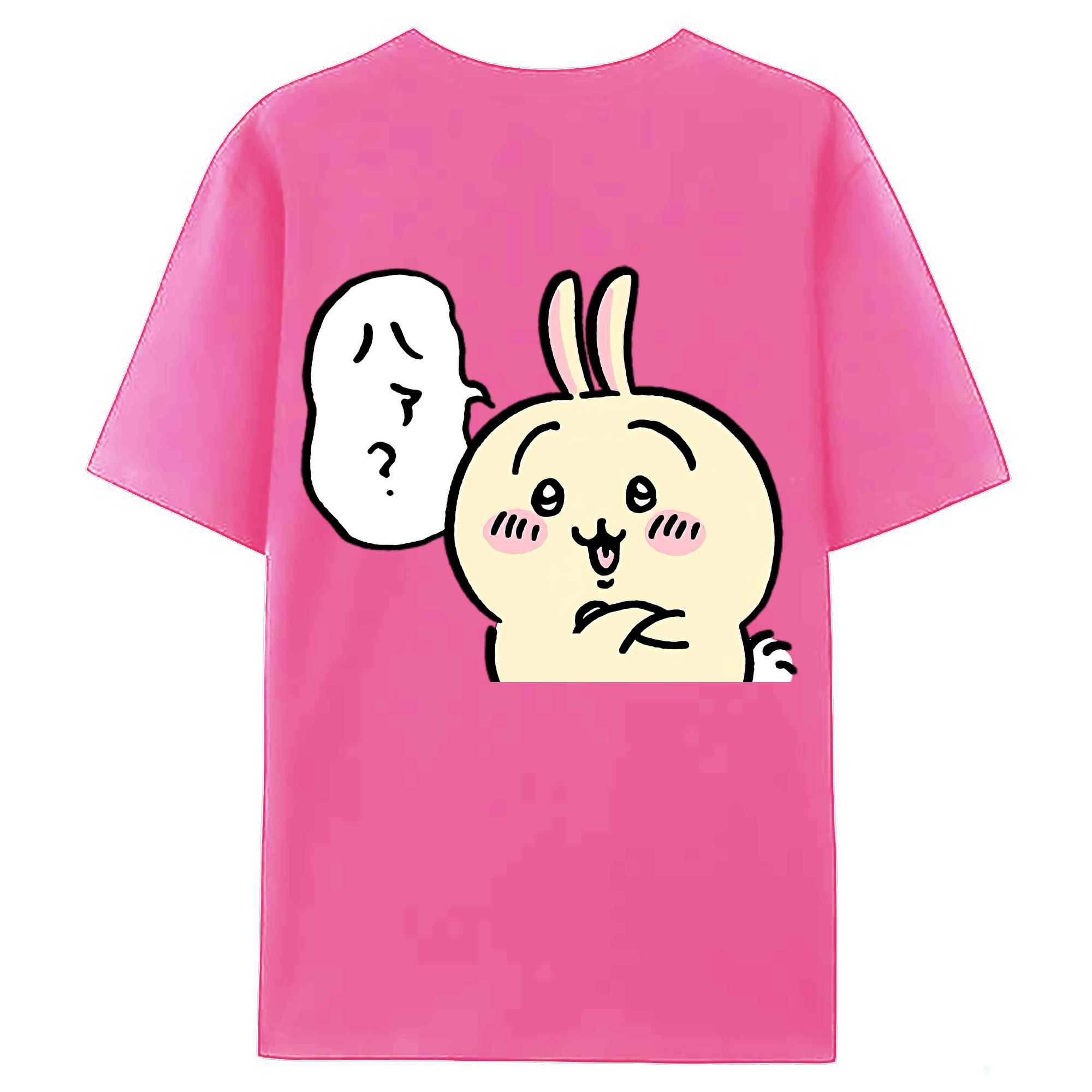 （画像用） ちいかわ うさぎ Chii-kawa usagi レディース半袖Tシャツ(バックプリント)